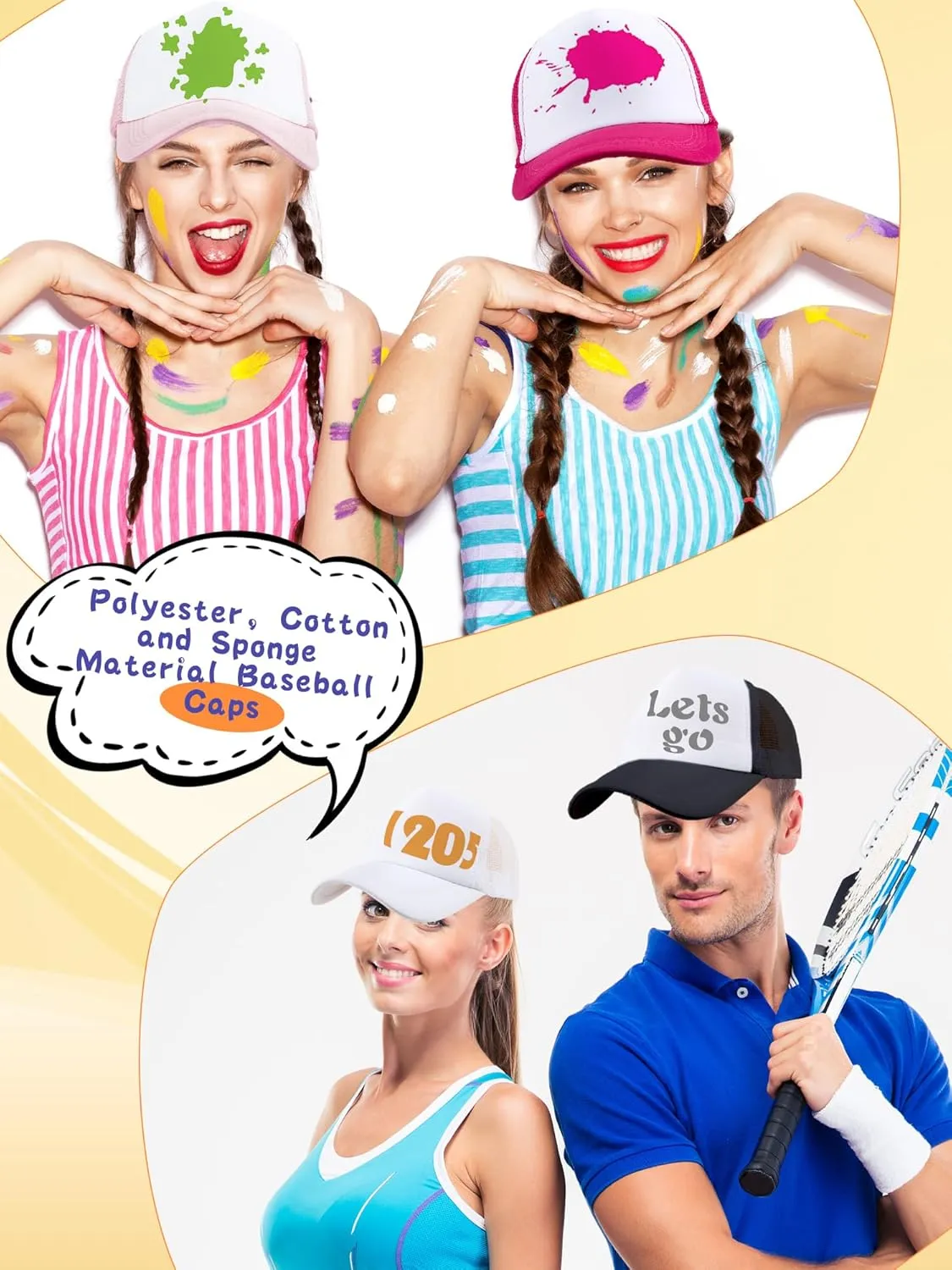 12 Pack Adult Blank Trucker Hats DIY Sublimation Trucker Caps Mesh Baseball Cap Summer Hat for Men Women Summer