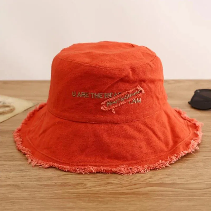 Amozae-Women's Bucket Hat Panama Fashion Sun Visor Breathable Fisherman Protection Hat Ponytail Cap Summer Hats Beach Sun Hats