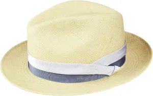 Bailey of Hollywood Cuban Panama Fedora - Natural/Vintage Blue/M Natural/Vintage Blue, Medium