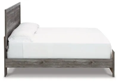 Bronyan King Panel Bed with Mirrored Dresser and 2 Nightstands