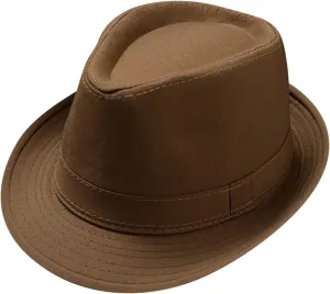 Classic Fedora Hats Men Panama Jazz Hat Men's Vintage Short Brim Bowler Hat 20s Hat Jazz Cap