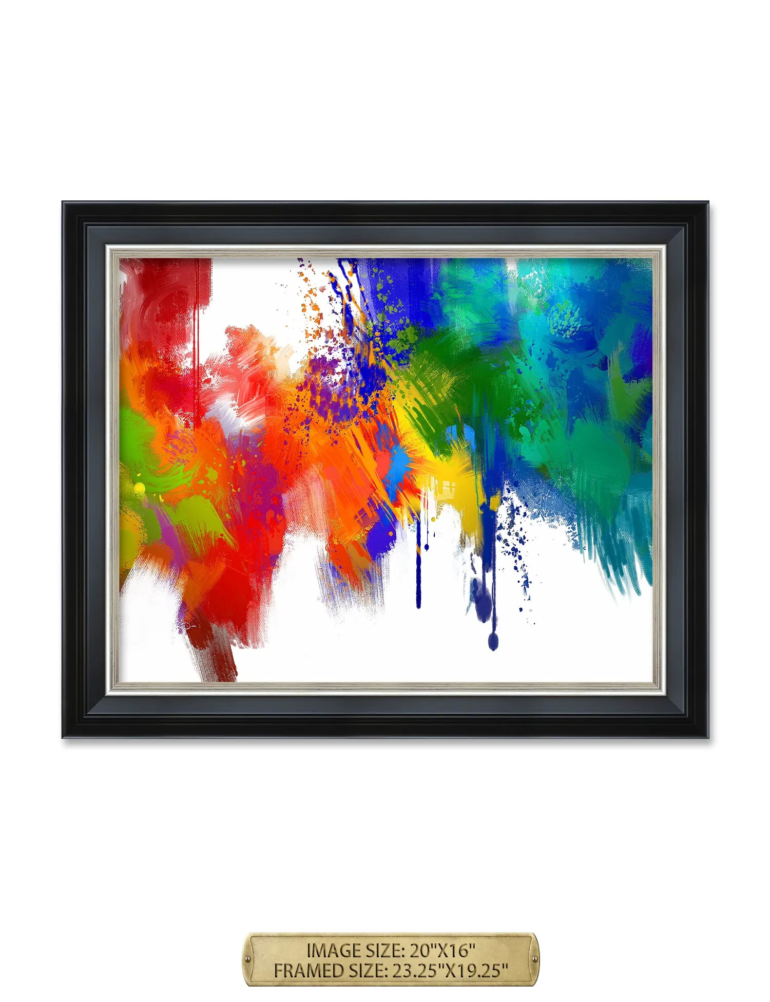 Colorful paint Abstract Wall Art.