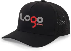 Custom Logo Quick Dry Baseball Cap Snapback Hats Mesh Trucker Hat for Men Women Water-Resistant Outdoor Golf Hat Ball Cap