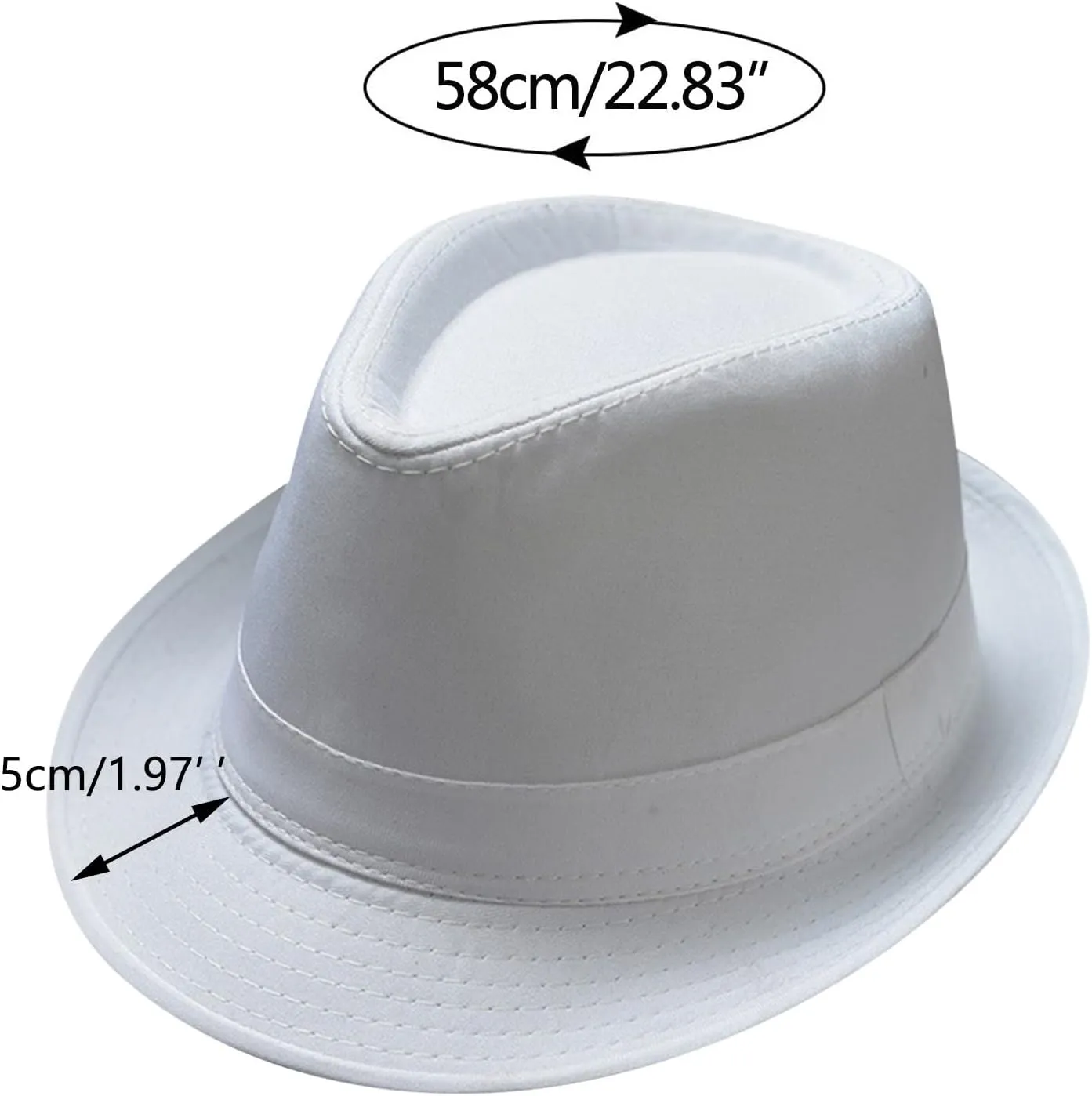 Fedora Hat Mens Short Brim Panama Jazz Hat Classic Fedora Hats 20s Bowler Cap for Men Women
