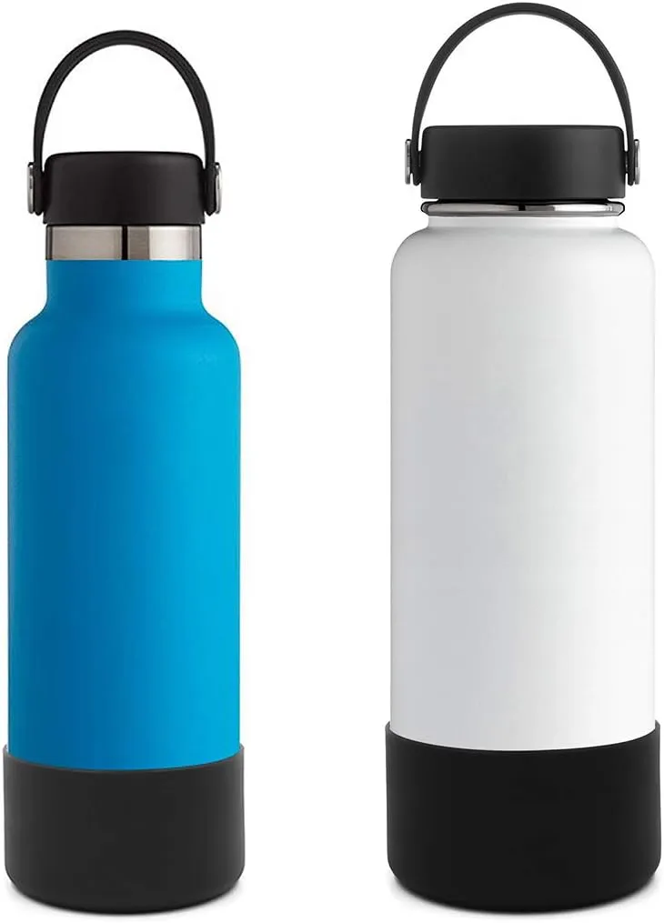 Flaskars Protective Silicone Boot for 12oz - 40 oz Hydroflask Water Bottles Anti-Slip Bottom Stanley Sleeve Cover Bumper