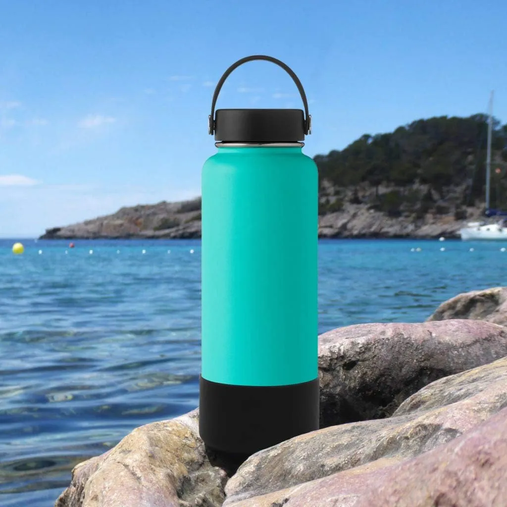 Flaskars Protective Silicone Boot for 12oz - 40 oz Hydroflask Water Bottles Anti-Slip Bottom Stanley Sleeve Cover Bumper