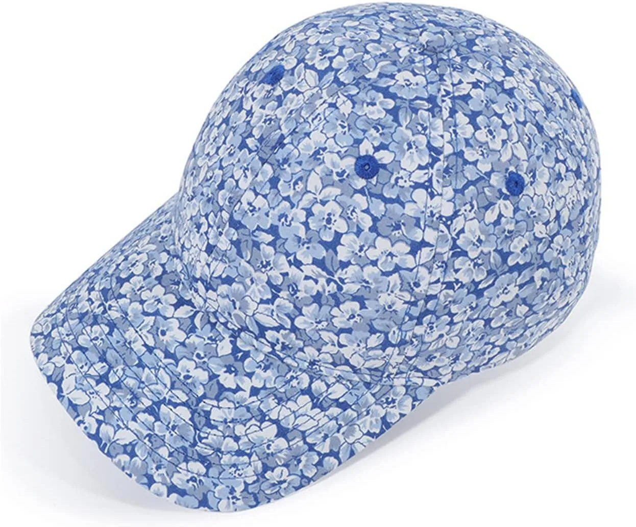 Floral Baseball Cap Cotton Dad Hat Adjustable Print Ball Cap for Women