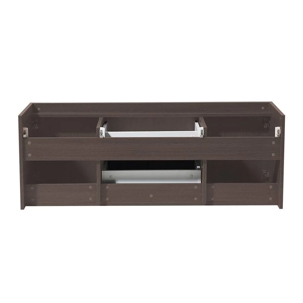 Fresca FCB8013GO Opulento 54" Gray Oak Modern Double Sink Bathroom Cabinet
