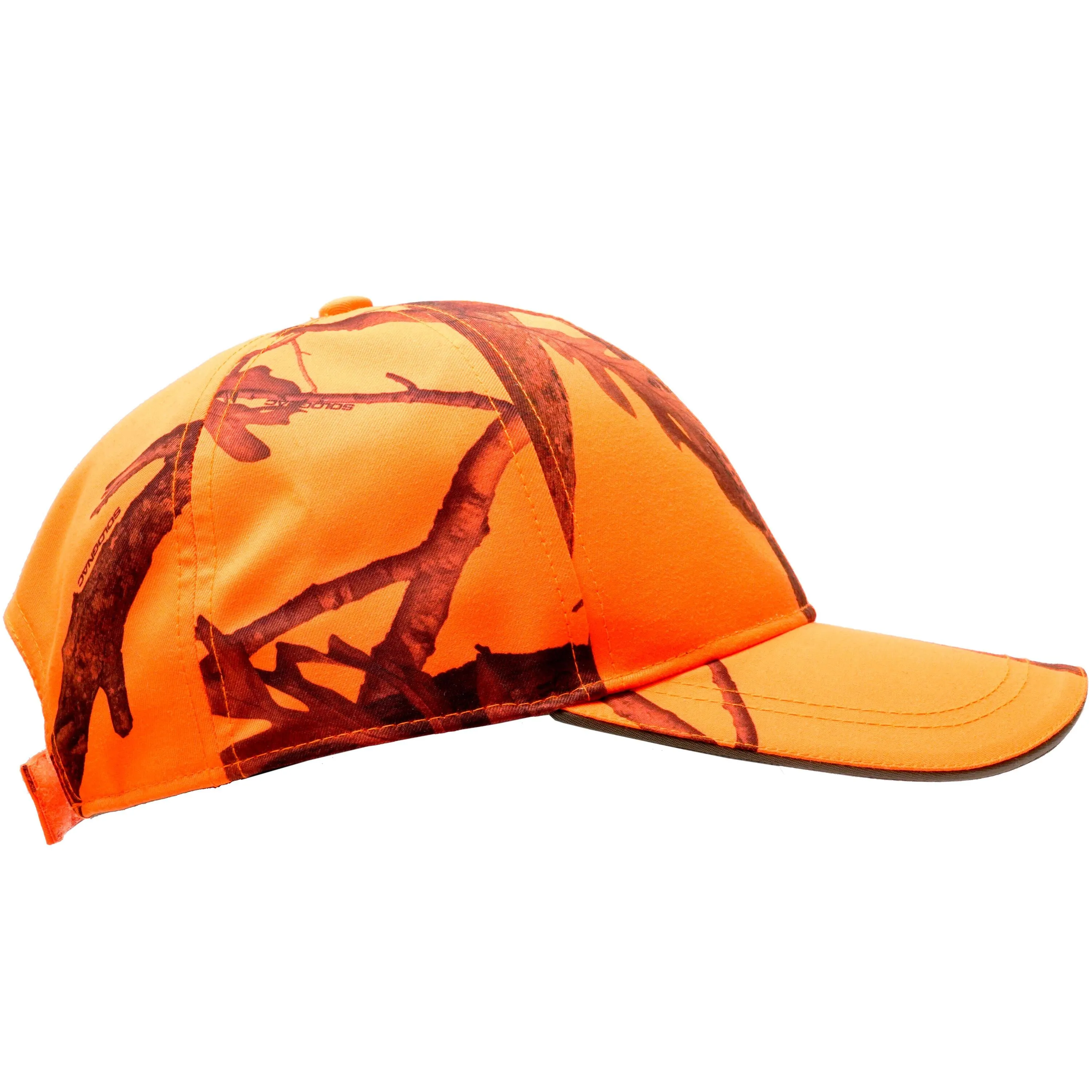 Hunting cap/cap 500 camouflage/orange SOLOGNAC, neon orange psa
