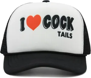 I Love Cocktails Trucker Hat, Funny Gag Gifts for Men Women, Gag Joke Baseball Snapback Cap
