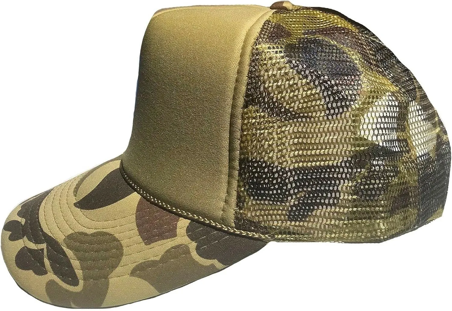 Impecgear Two Tone Camo Hunting Trucker Baseball Foam Mesh Hats Caps for Outdoors Travel