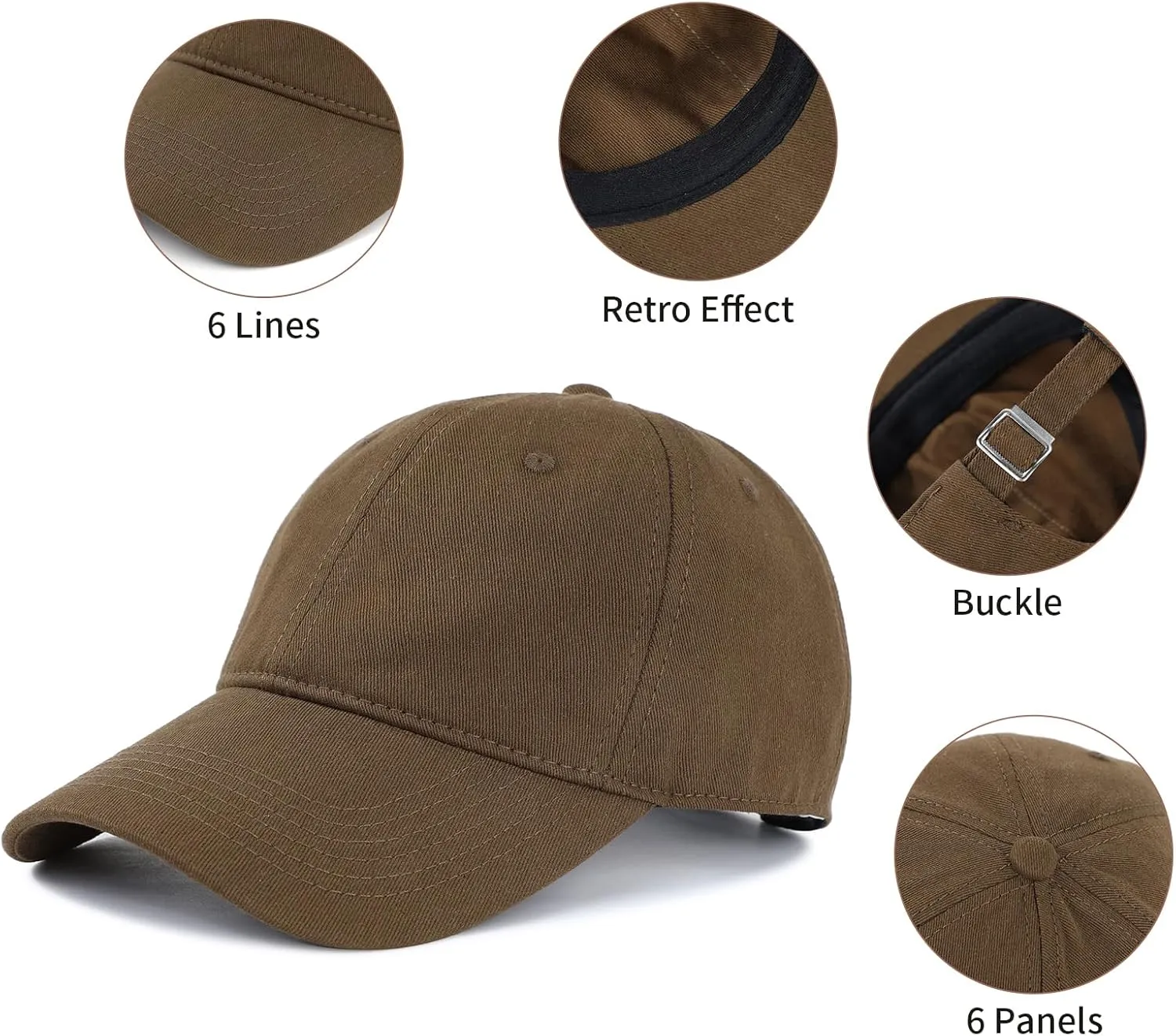 Komorebi Baseball Cap Women Men Vintage Washed Distressed Hats Adjusted Cotton Dad Hat Adjustable Trucker Headwear