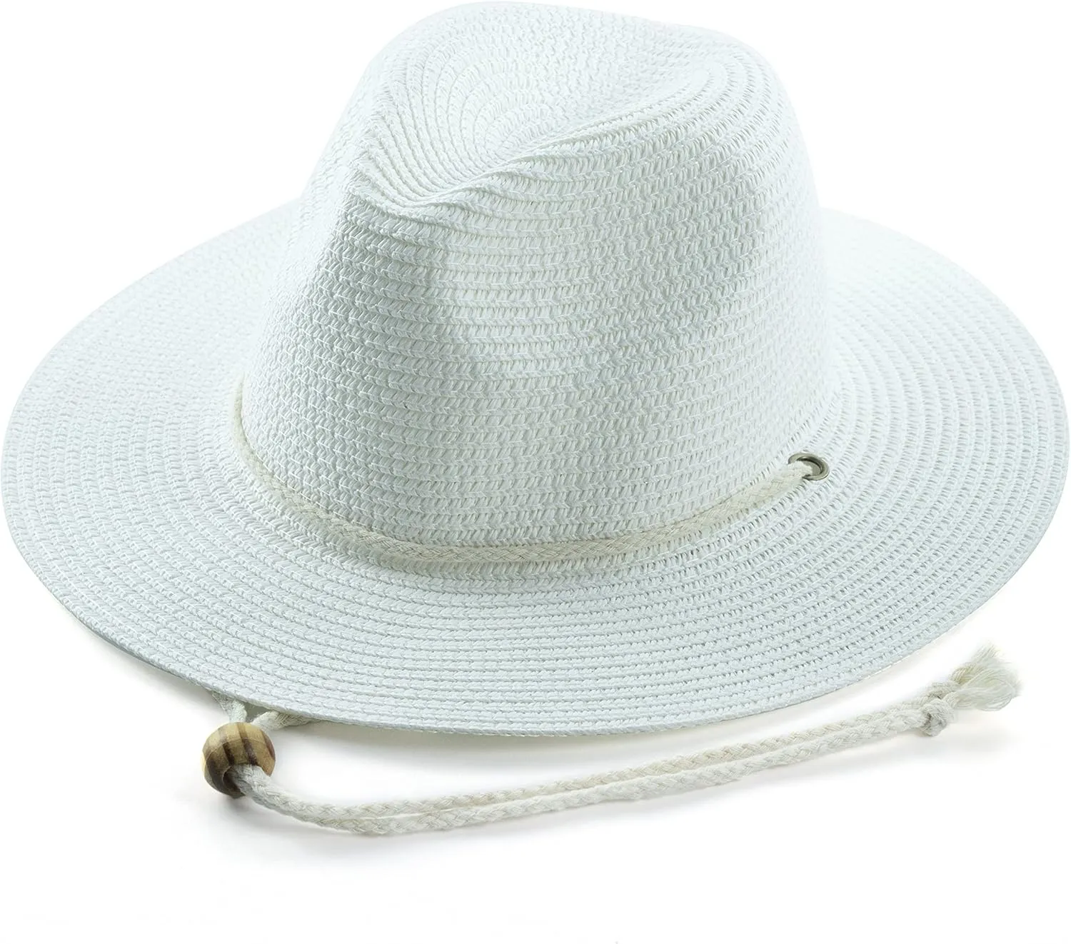 Koreshion Women Straw Fedora Hat Summer Panama Beach Sun Hats UV UPF50  Cap