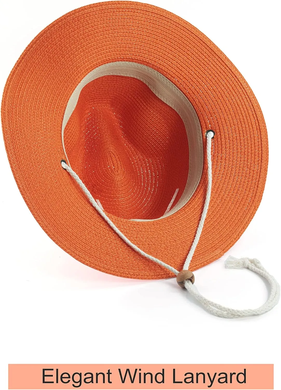 Koreshion Women Straw Fedora Hat Summer Panama Beach Sun Hats UV UPF50  Cap