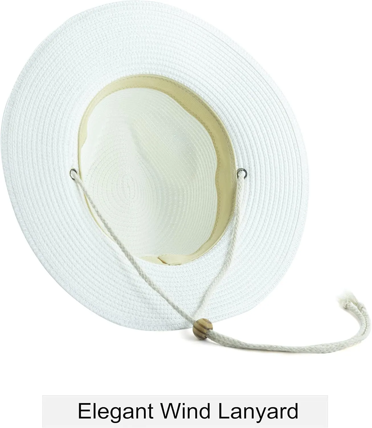 Koreshion Women Straw Fedora Hat Summer Panama Beach Sun Hats UV UPF50  Cap