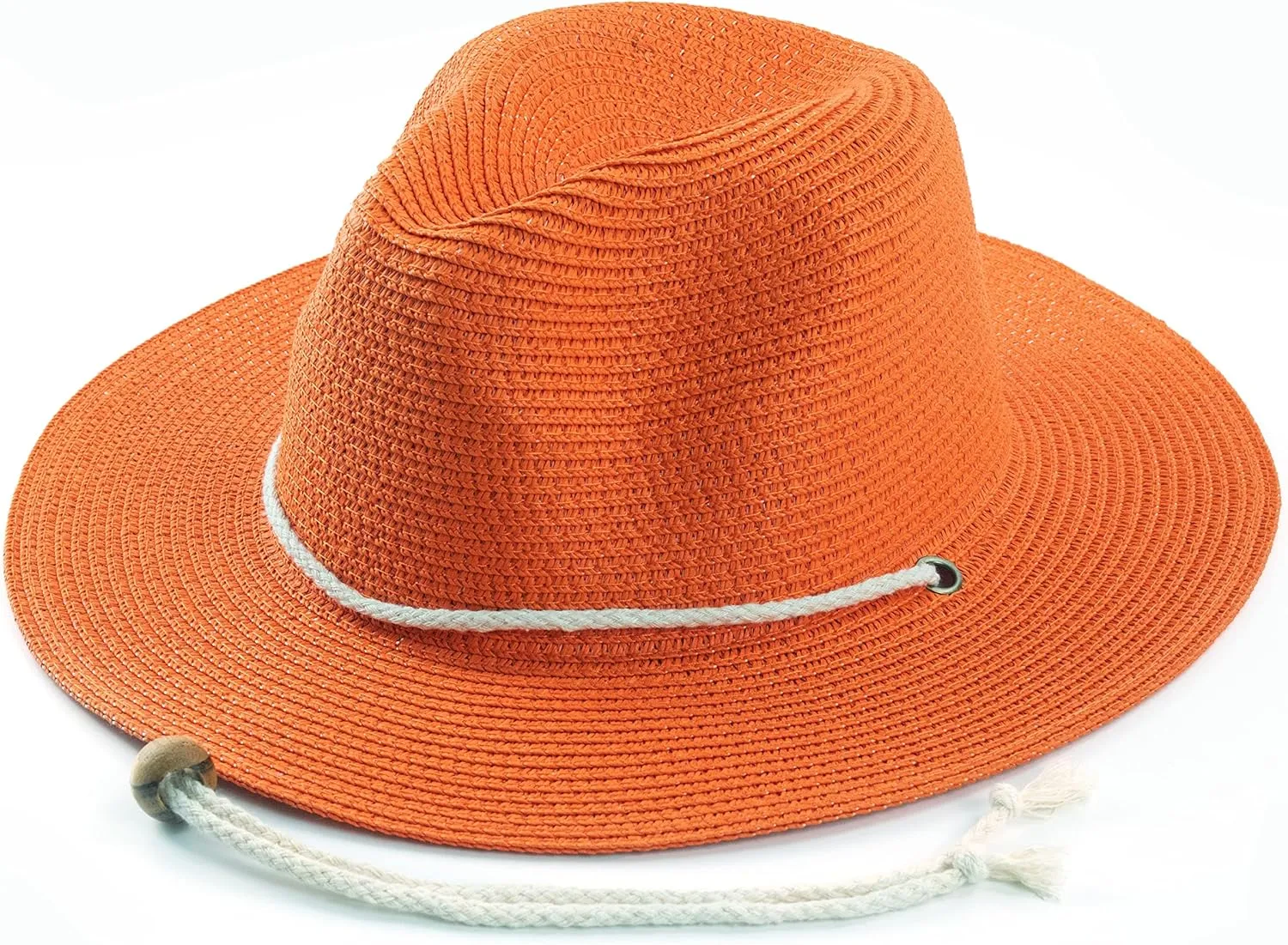 Koreshion Women Straw Fedora Hat Summer Panama Beach Sun Hats UV UPF50  Cap