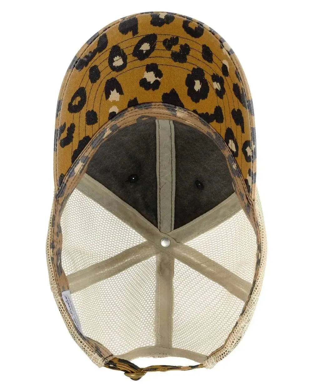 Mom Hat -  leather patch hat - Leopard Pattern trucker baseball cap - ponytail hats for women - Gift for Mom - mama hat