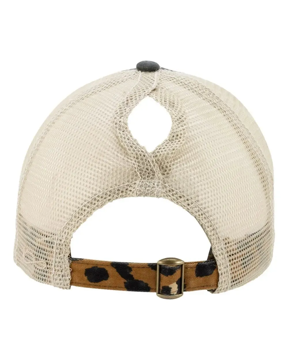 Mom Hat -  leather patch hat - Leopard Pattern trucker baseball cap - ponytail hats for women - Gift for Mom - mama hat