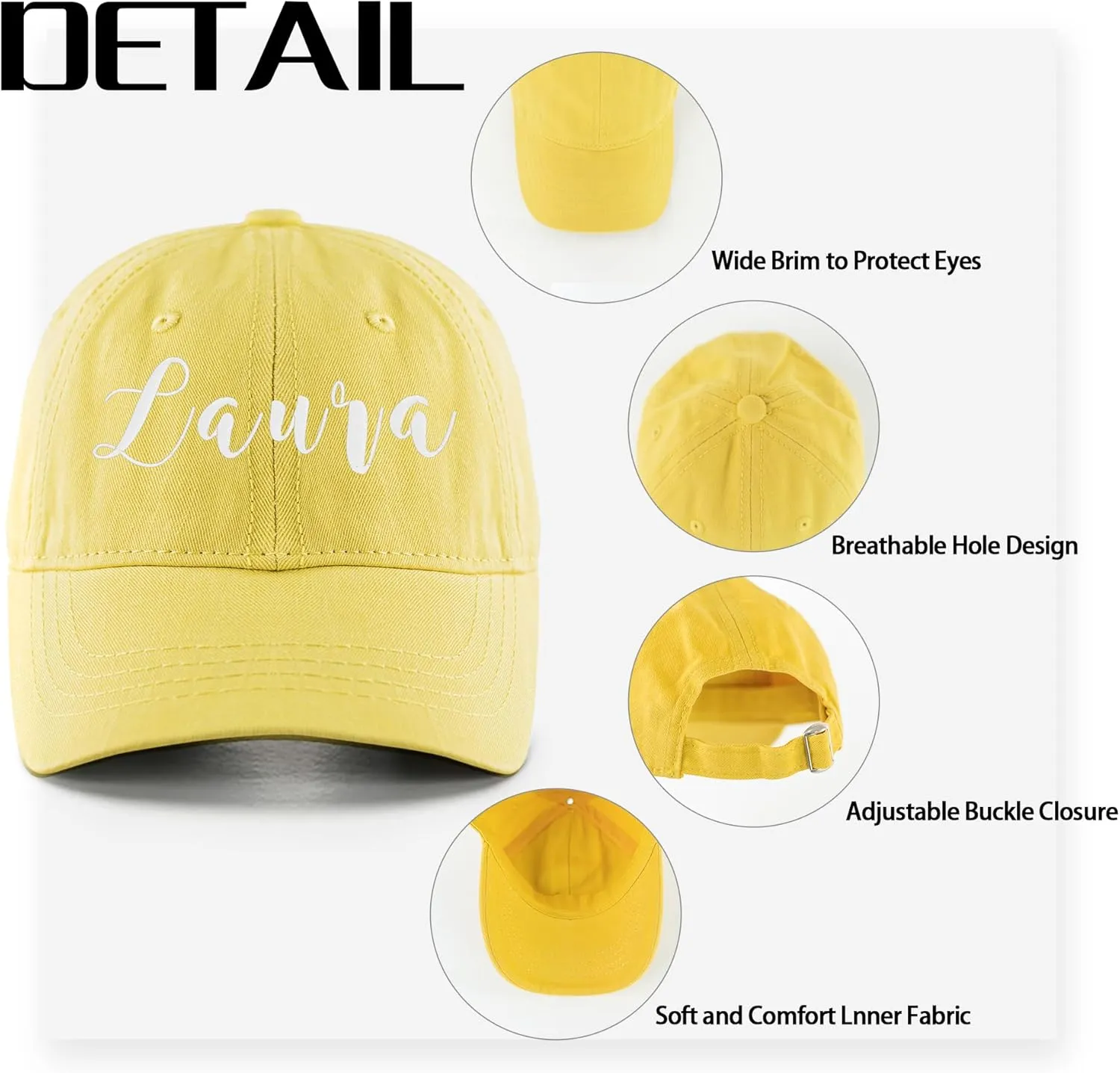 MT WORLD Toddler Baseball Hat Personalized Toddler Baseball Cap Soft Sun Hat Baby Trucker Hats for 2-6 Years Old Boys Girls
