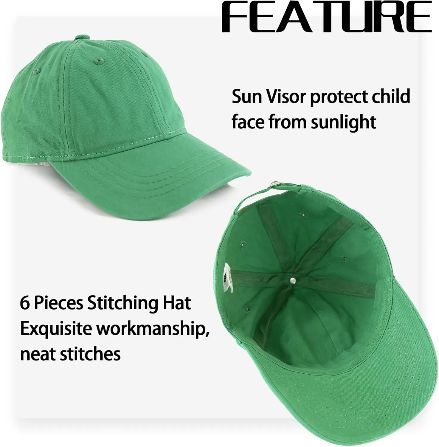 MT WORLD Toddler Baseball Hat Personalized Toddler Baseball Cap Soft Sun Hat Baby Trucker Hats for 2-6 Years Old Boys Girls