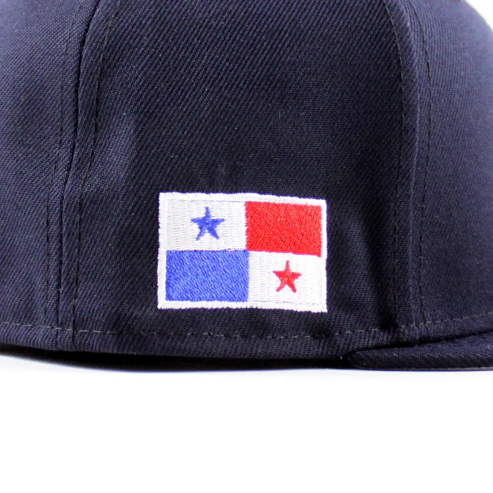 New York Yankees PANAMA New Era 59Fifty Fitted Hat (Navy Gray Under Brim)