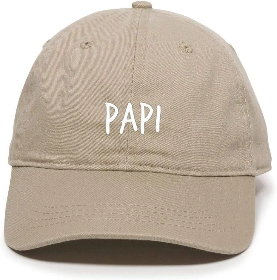 Papi Embroidered Baseball Cap Cotton Adjustable Dad Hat
