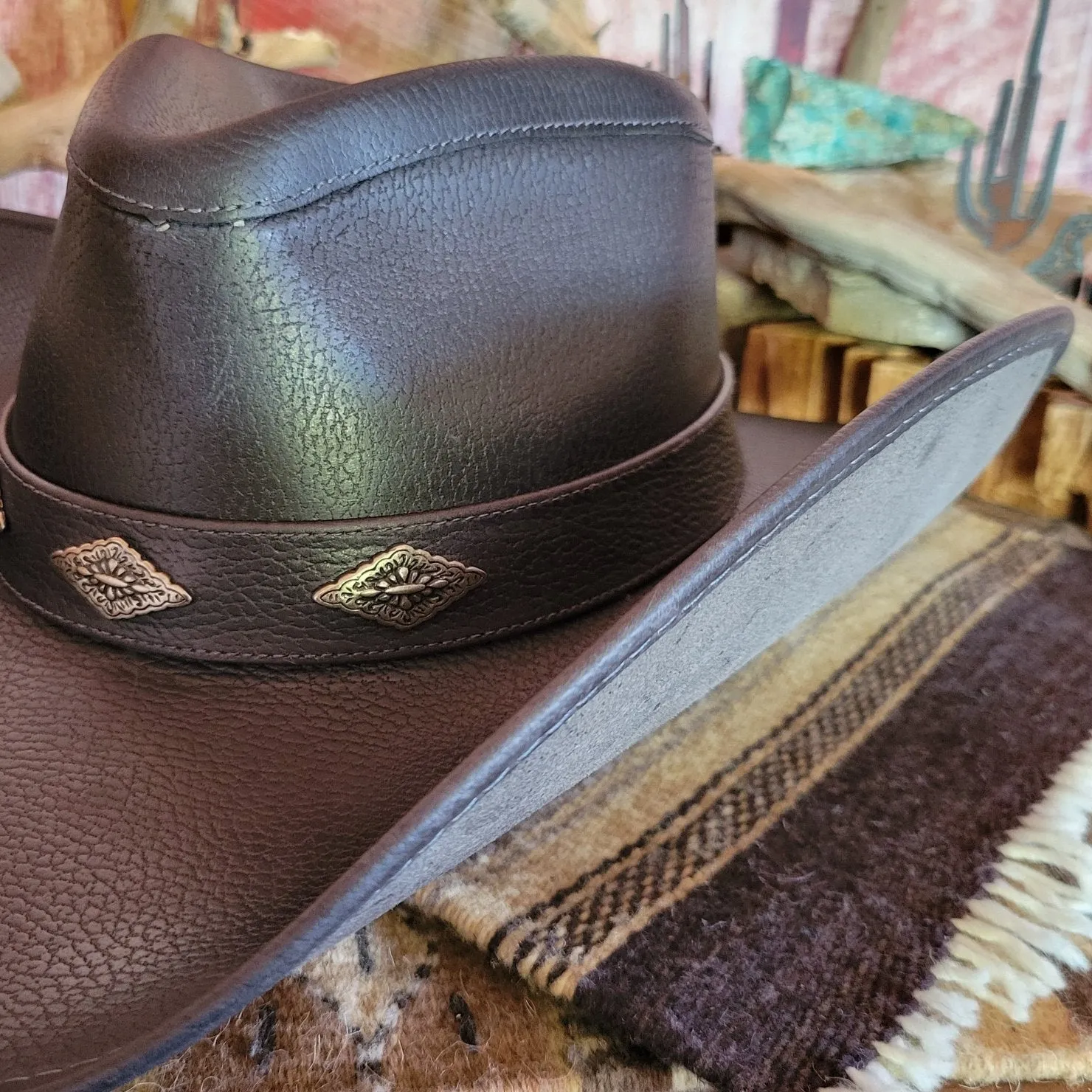 Shapeable Leather Hat by Alamo Hats     D7211006/002