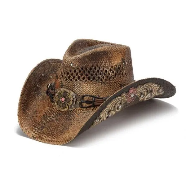 Stampede Women's Straw Western Hat - The Bittersweet