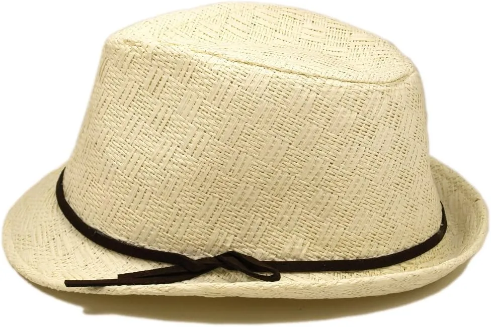 TrendsBlue Kids' (4-10) Fedora Straw Hat Available