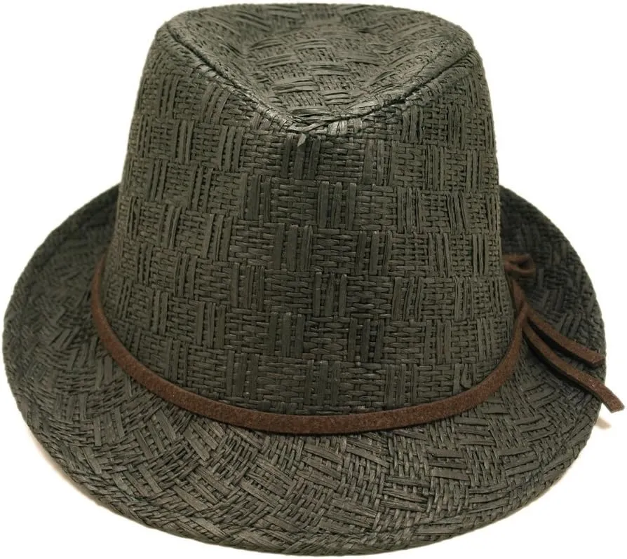TrendsBlue Kids' (4-10) Fedora Straw Hat Available