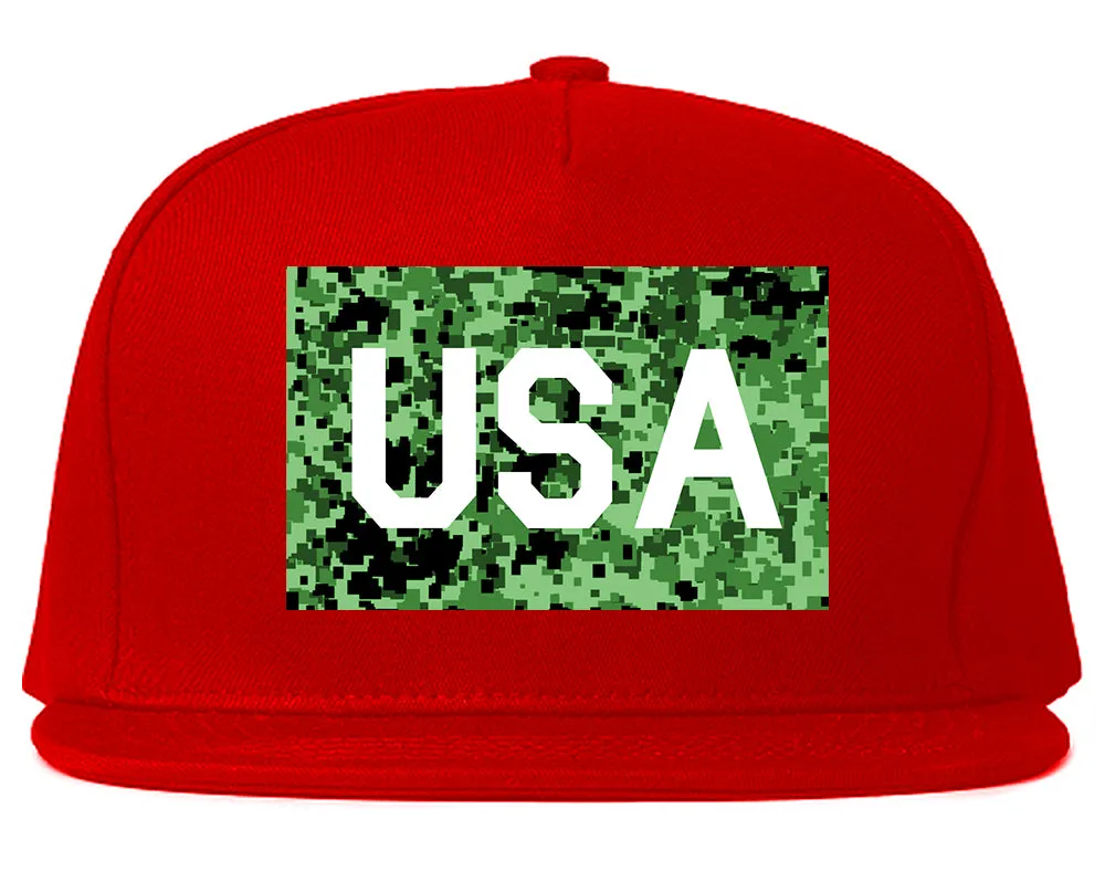 USA Digital Camo Army Mens Snapback Hat
