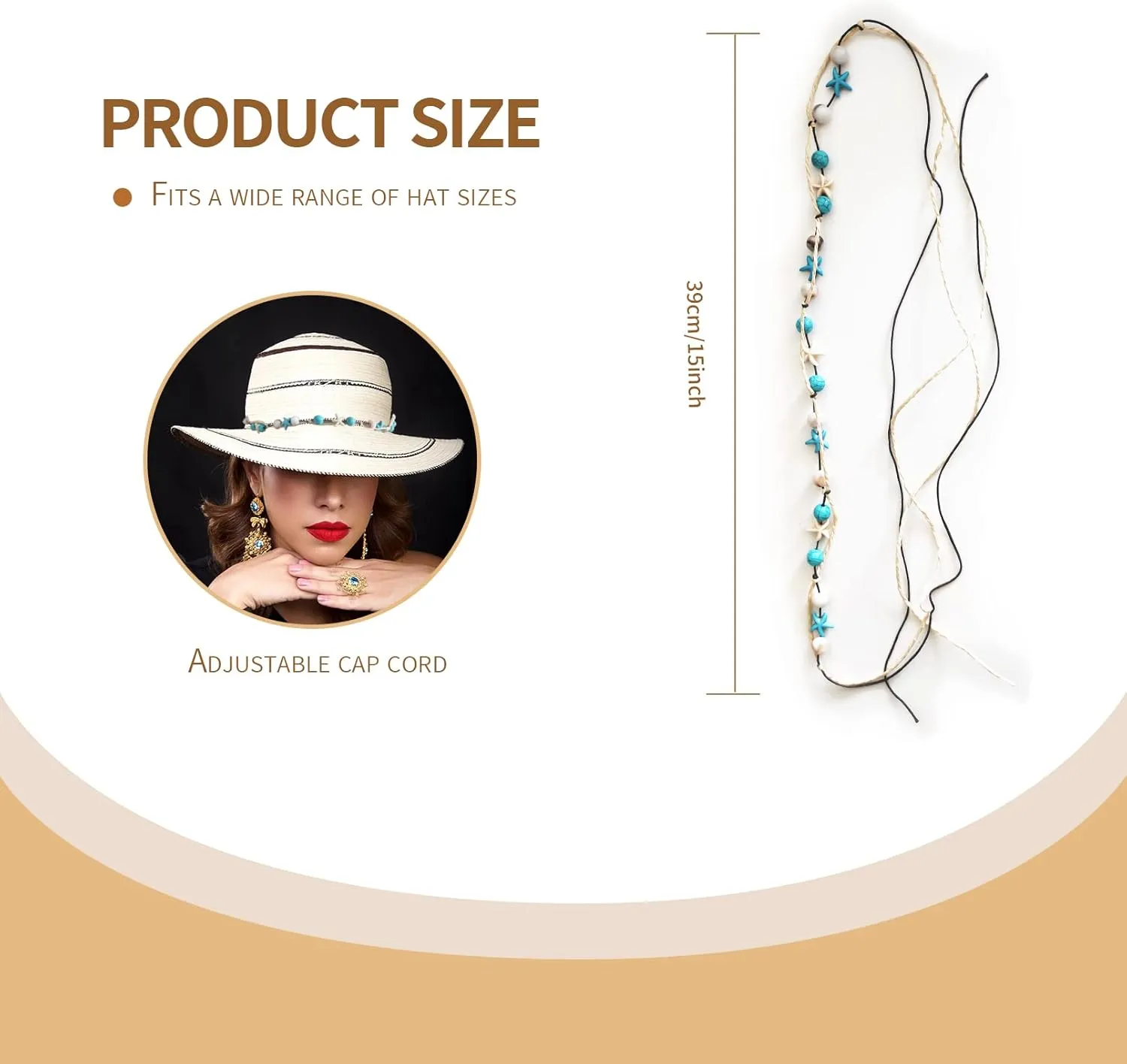 Western Hat Band for Men and Women, Fedora and Panama Hat Band