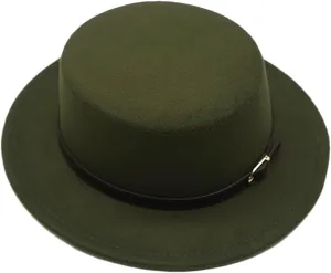 Women Men Autumn Winter Fedora Hats Multicolor Panama Flat Top Jazz Hat
